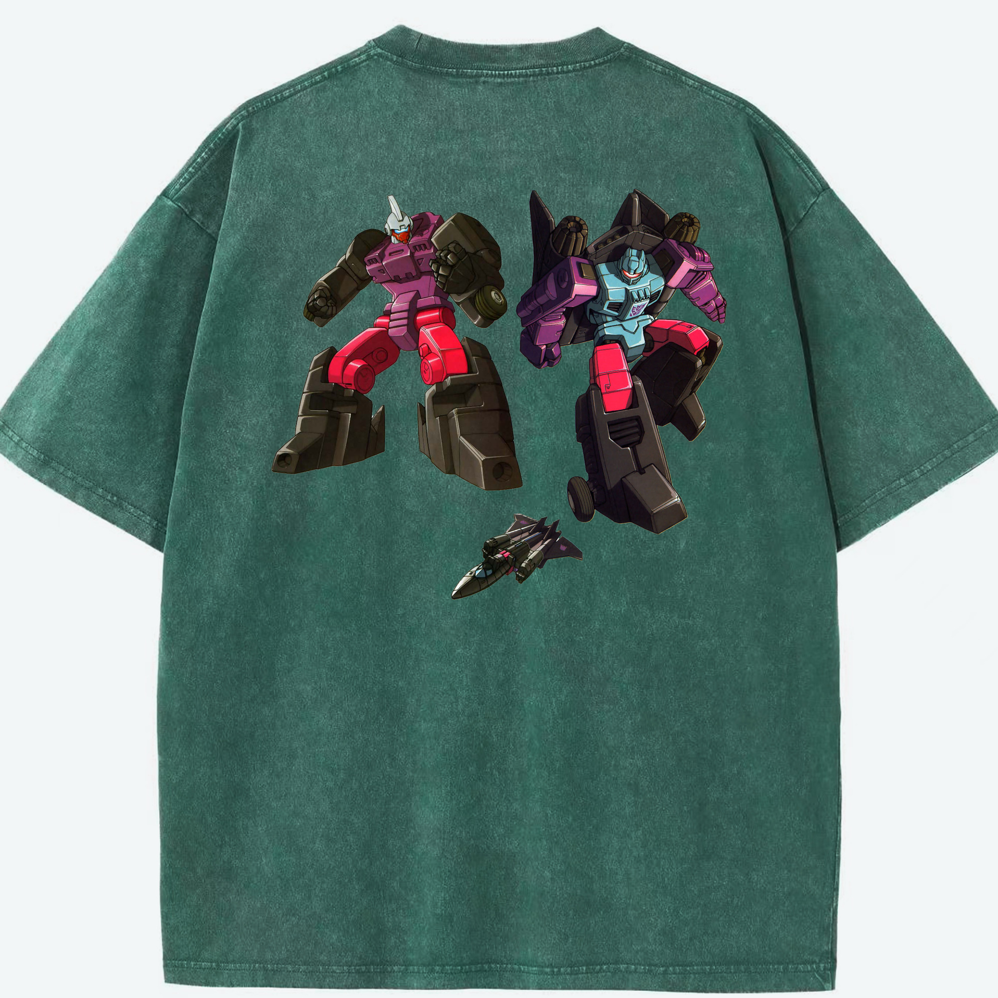 （画像用）  綿100% ヴィンテージ風 半袖Tシャツ（背面プリント）